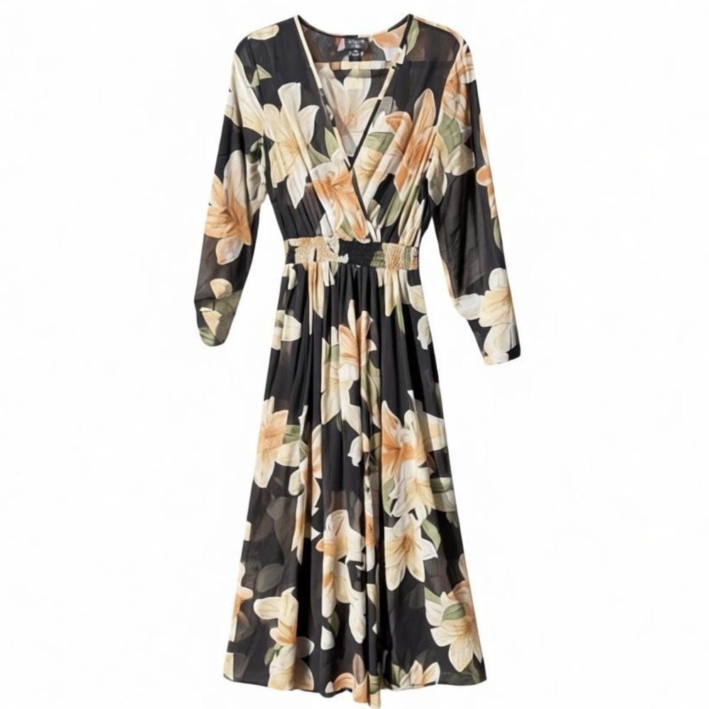 Alexa‎ B Nites Elegant Floral Formal Gown Size 8